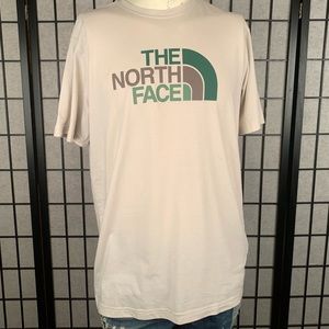 The North Face cream and Green TShirt size Large